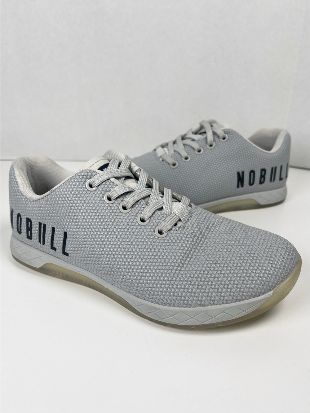 NOBULL Women’s Size 8.5 Light Gray Low Top Weightlifting CrossFit Athletic Shoe
